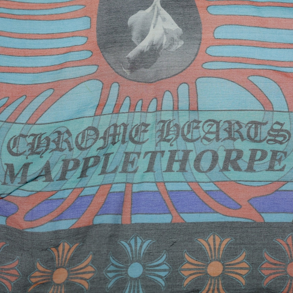 CHROME HEARTS(クロムハーツ) MAPPLETHORPE CH PLUS SLIK SKF メイプルソープ CHプラス シルクスカーフ ブルー/マルチカラー