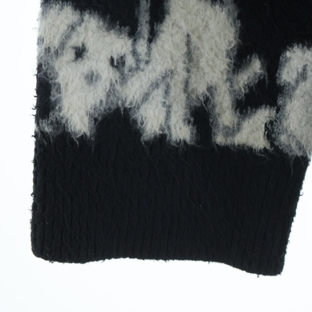 CELINE(セリーヌ) 22SS AMY DORIAN ジャガード ドッグ総柄カーディガン ブラック ドッグ 2A51W531Q