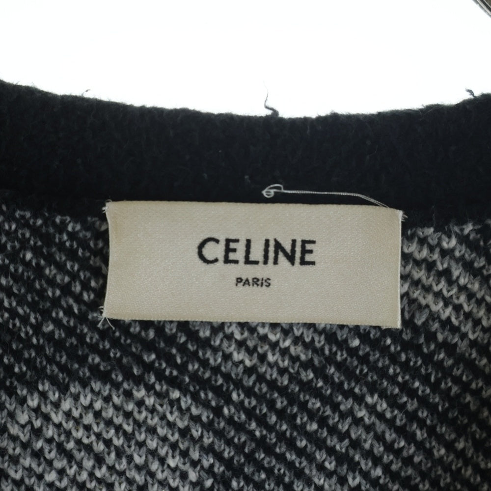 CELINE(セリーヌ) 22SS AMY DORIAN ジャガード ドッグ総柄カーディガン ブラック ドッグ 2A51W531Q
