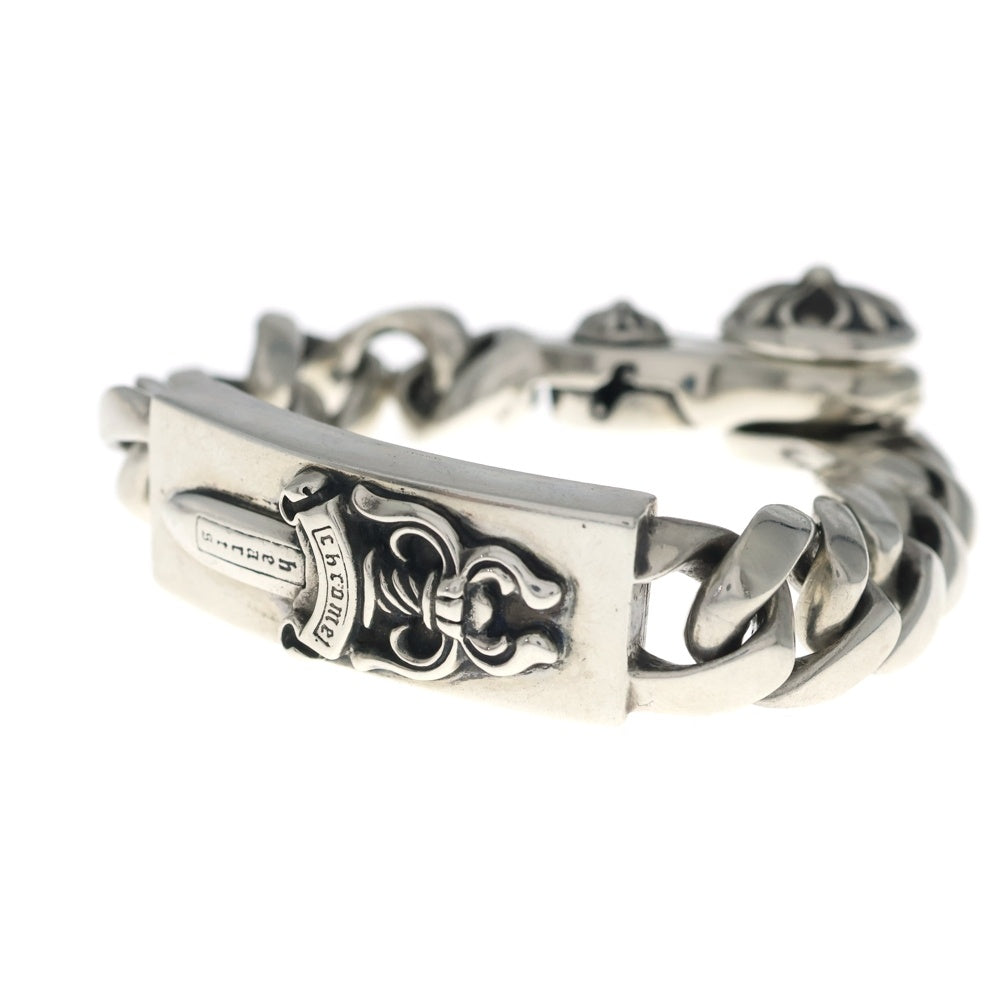 CHROME HEARTS(クロムハーツ) ID DAGGER CLP ダガーIDクラシックリンク クリップブレスレット 8LINK シルバー