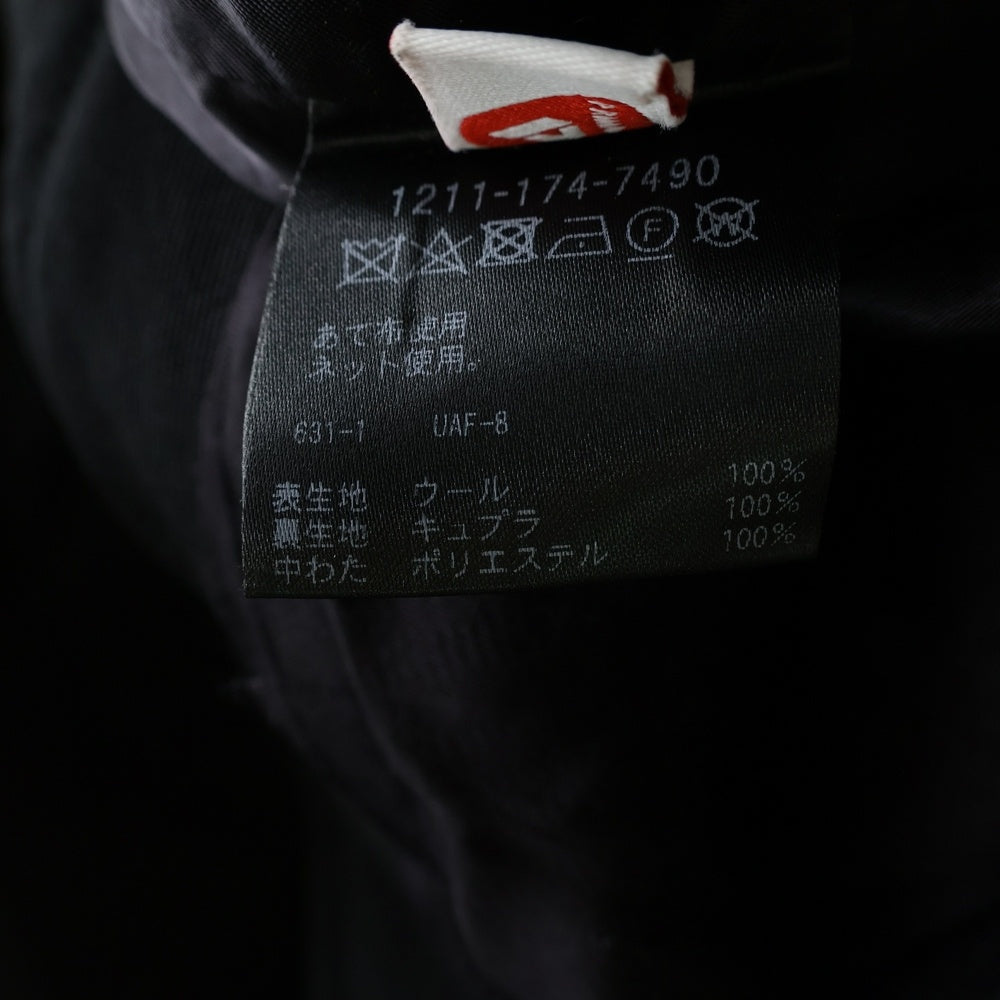H BEAUTY&YOUTH(エイチ ビューティーアンドユース) WOOL BALLOON REGULAR SHIRT ウール バルーン レギュラー シャツ ブラック 1211-174-7490