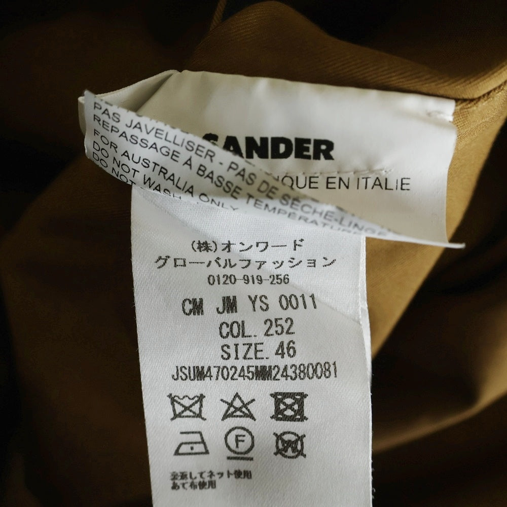 JIL SANDER(ジルサンダー) ステンカラー コート ブラウン JSUM470245