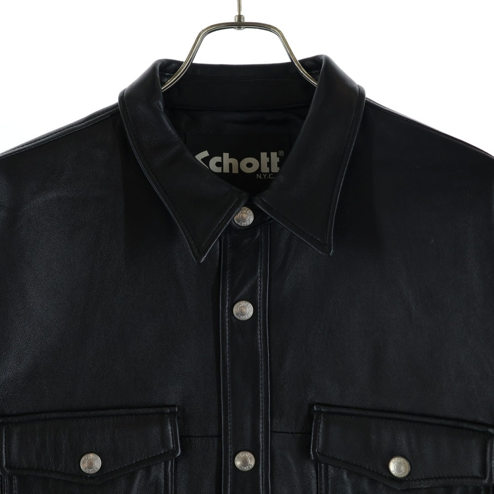 SCHOTT(ショット) ラムレザーCPOジャケット ブラック 3121025