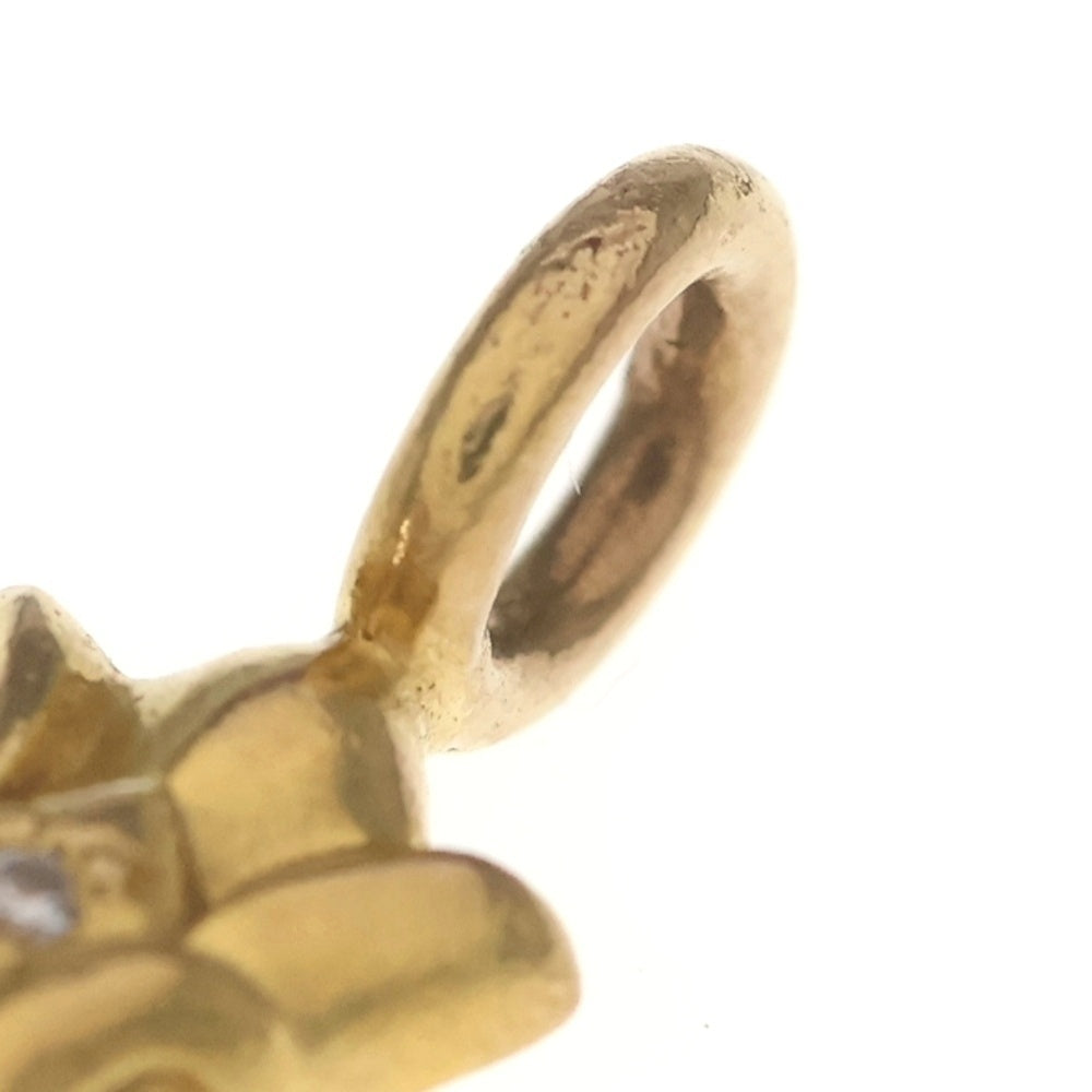 CHROME HEARTS(クロムハーツ) 22K DBL CH CRS P/DIA ダブルCHクロスチャーム PAVEダイヤ ペンダントトップ ゴールド BCA029