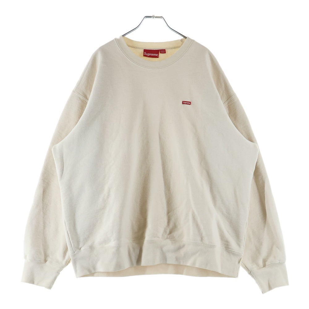 SUPREME(シュプリーム) Small Box Crewneck Natural スモールボックスロゴ クルーネックスウェットトレーナー ナチュラル