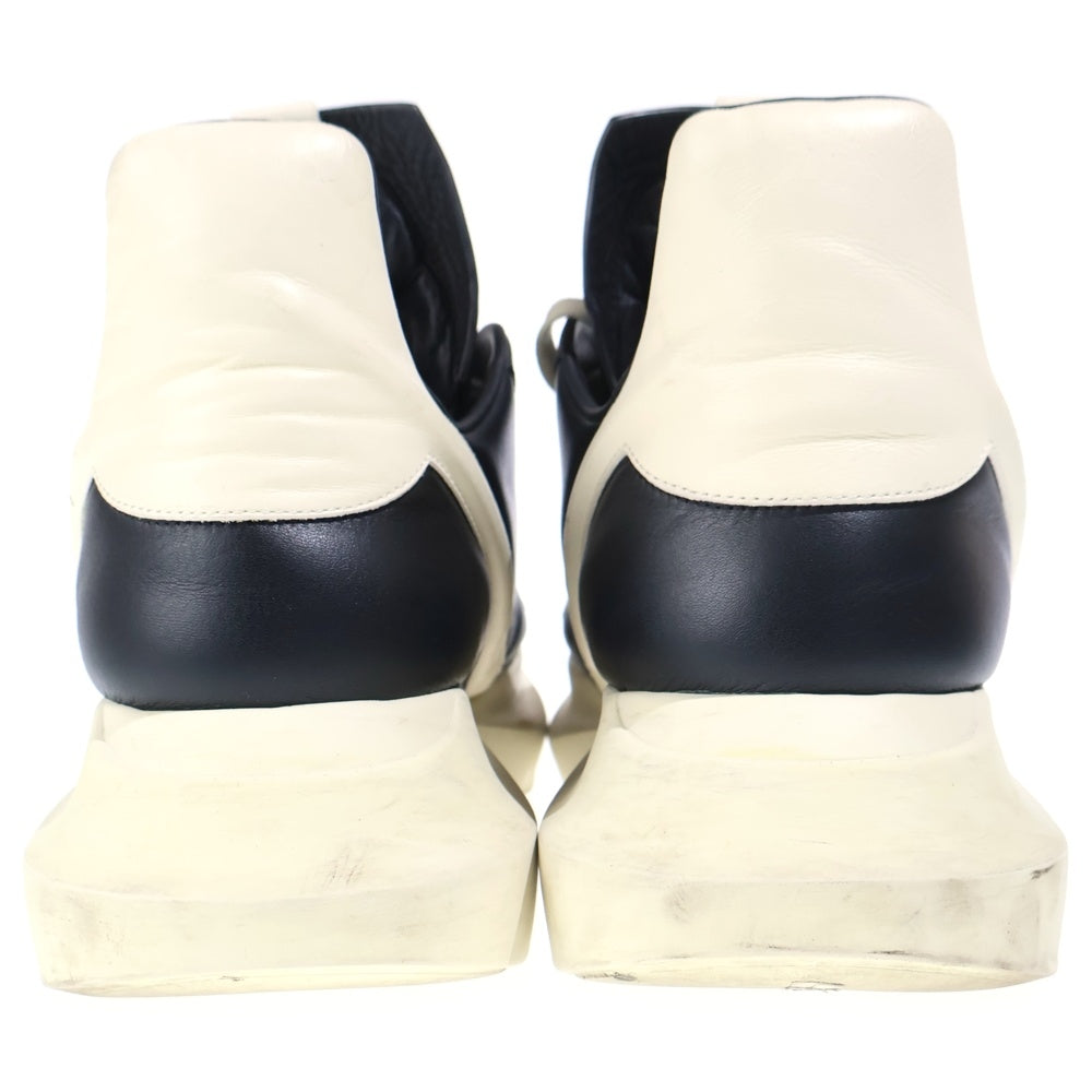 Rick Owens(リックオウエンス) GETH RUNNERS ゲスランナー ローカットレザースニーカー 43 ブラック/ホワイト 02B2814