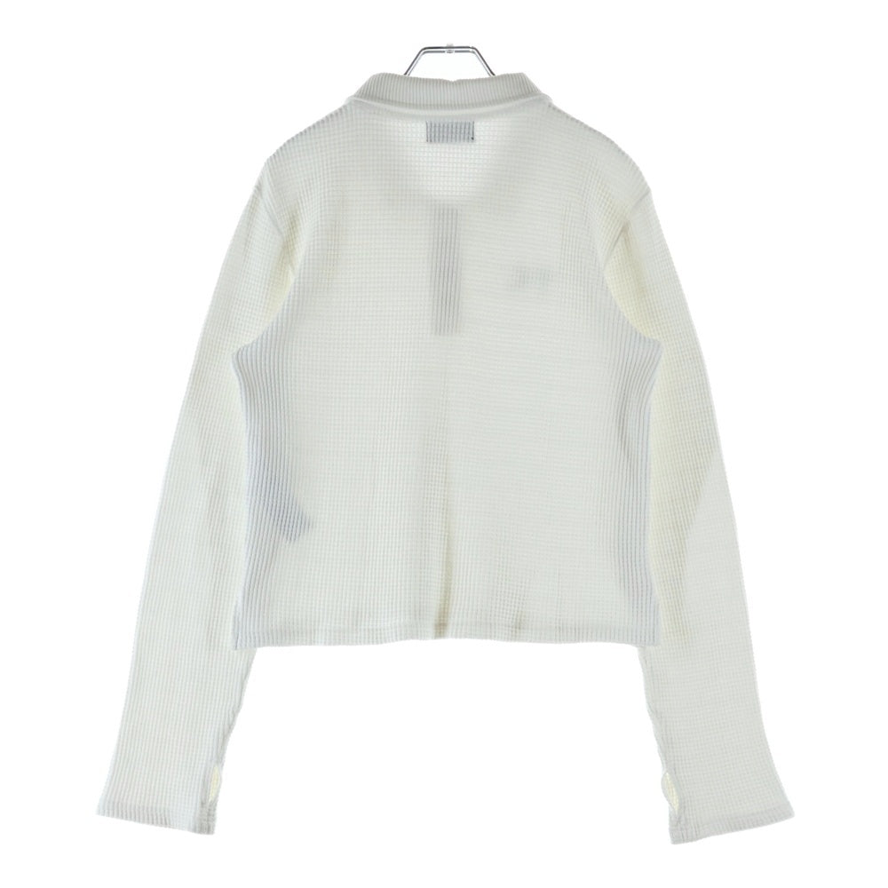 THUG CLUB(サグクラブ) 24AW フロントロゴ サーマルシャツ ホワイト TC24PK0202W