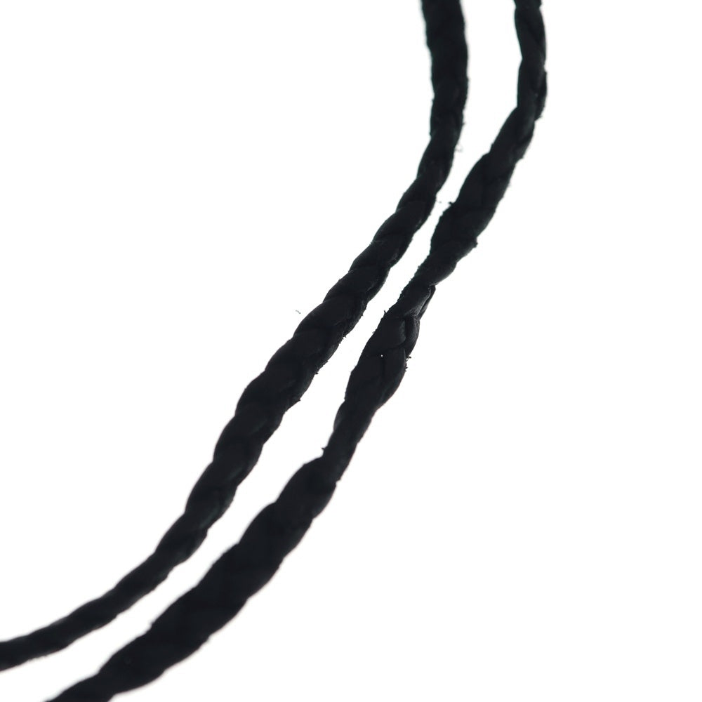 CHROME HEARTS(クロムハーツ) FILIG CROSS-XSM LB フィリグリー クロス レザーブレイド ネックレス シルバー