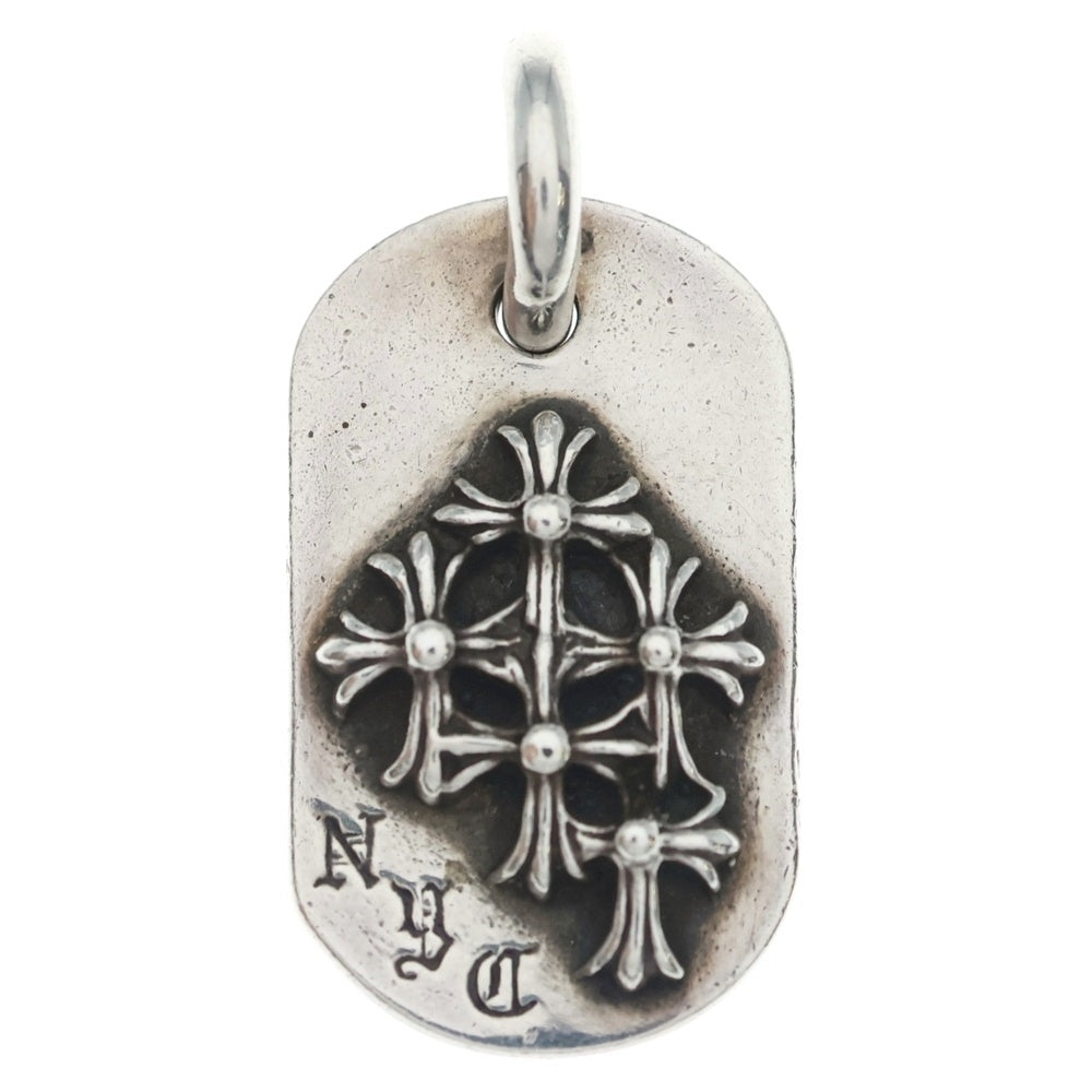 CHROME HEARTS(クロムハーツ) RAISED DOGTAG レイズドドッグタグ NYC限定 ネックレストップ シルバー