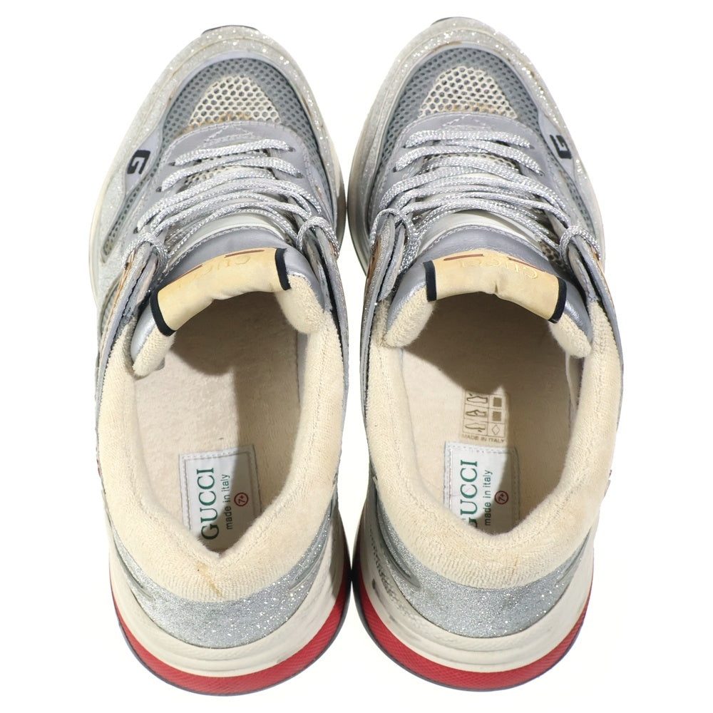 GUCCI(グッチ) ウルトラスペース ローカットスニーカー シューズ シルバー 599058