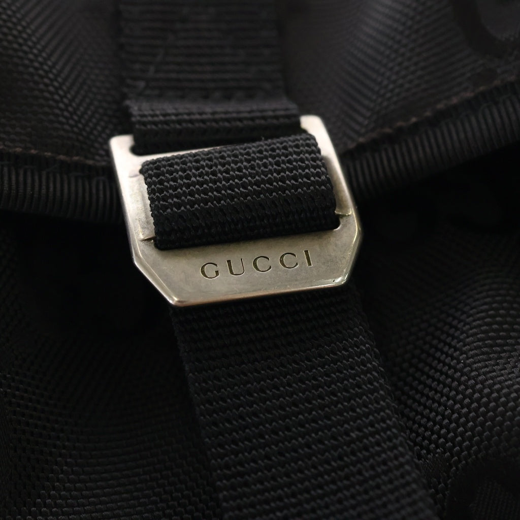GUCCI(グッチ) オフザグリット ナイロンショルダーバッグ ブラック