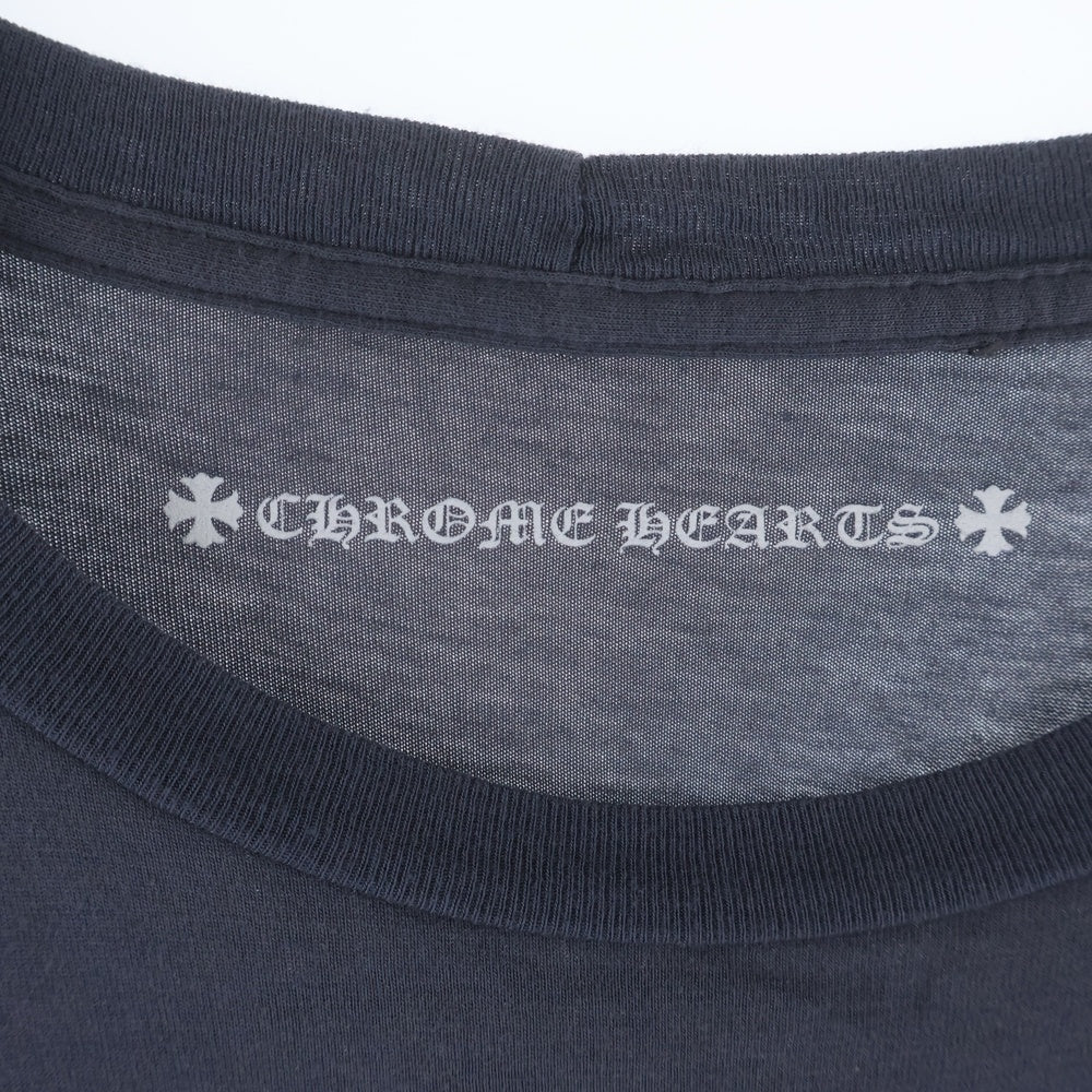 CHROME HEARTS(クロムハーツ) フロント ホースシュープリント クルーネック半袖カットソーTシャツ グレー