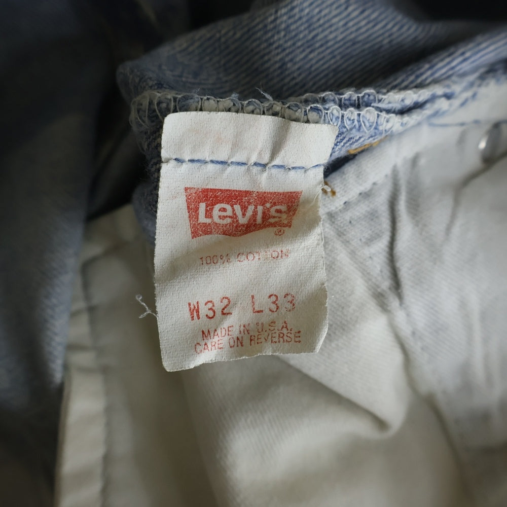 Levi's(リーバイス) 80s USA製 501xx ボタンフライ ストレートデニムパンツ インディゴ W32 L33