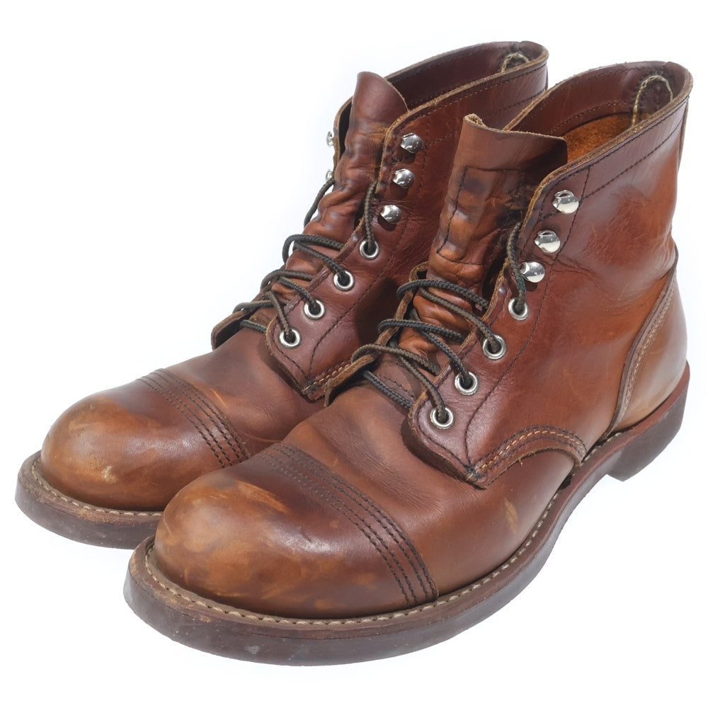RED WING(レッド ウイング) IRON RANGAR 8111 アイアンレンジャー アンバーハーネス ワークブーツ ブラウン US8.5/26.5cm