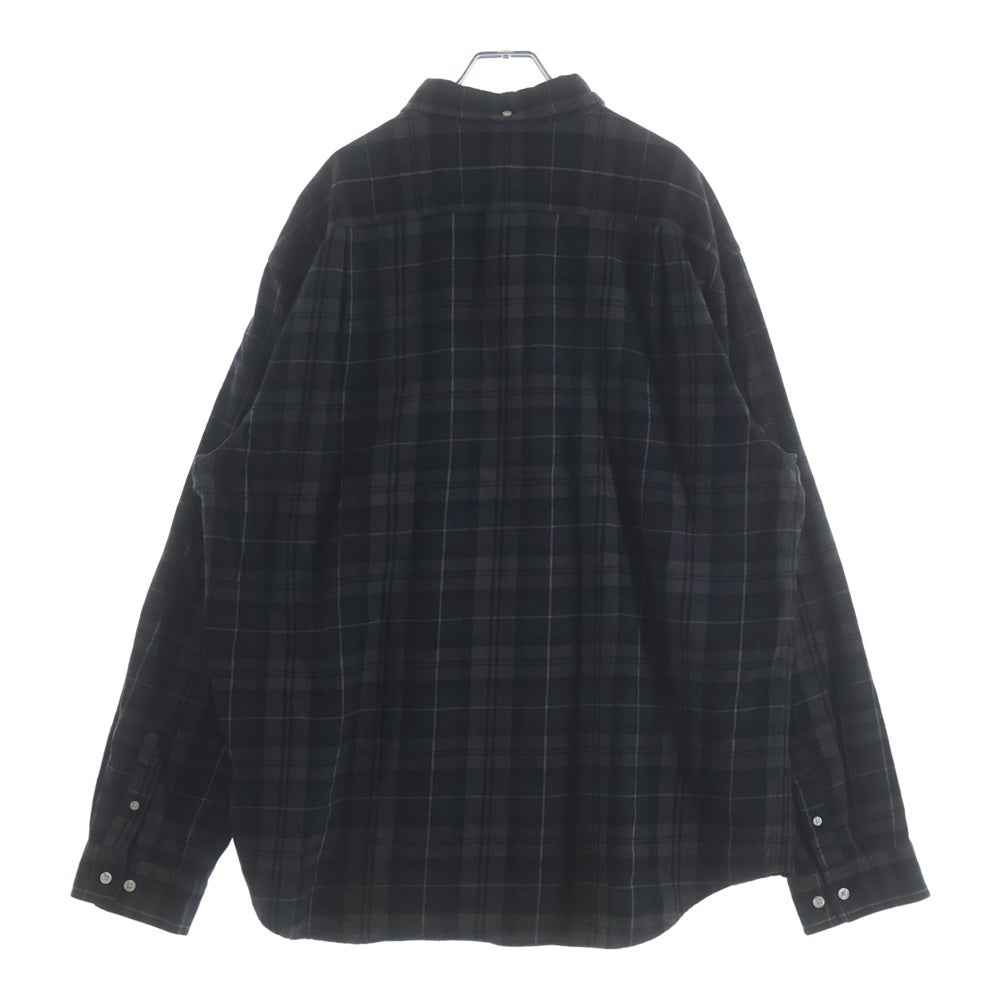SUPREME(シュプリーム) 24AW Plaid Flannel Shirt チェックフランネルシャツ ブラック