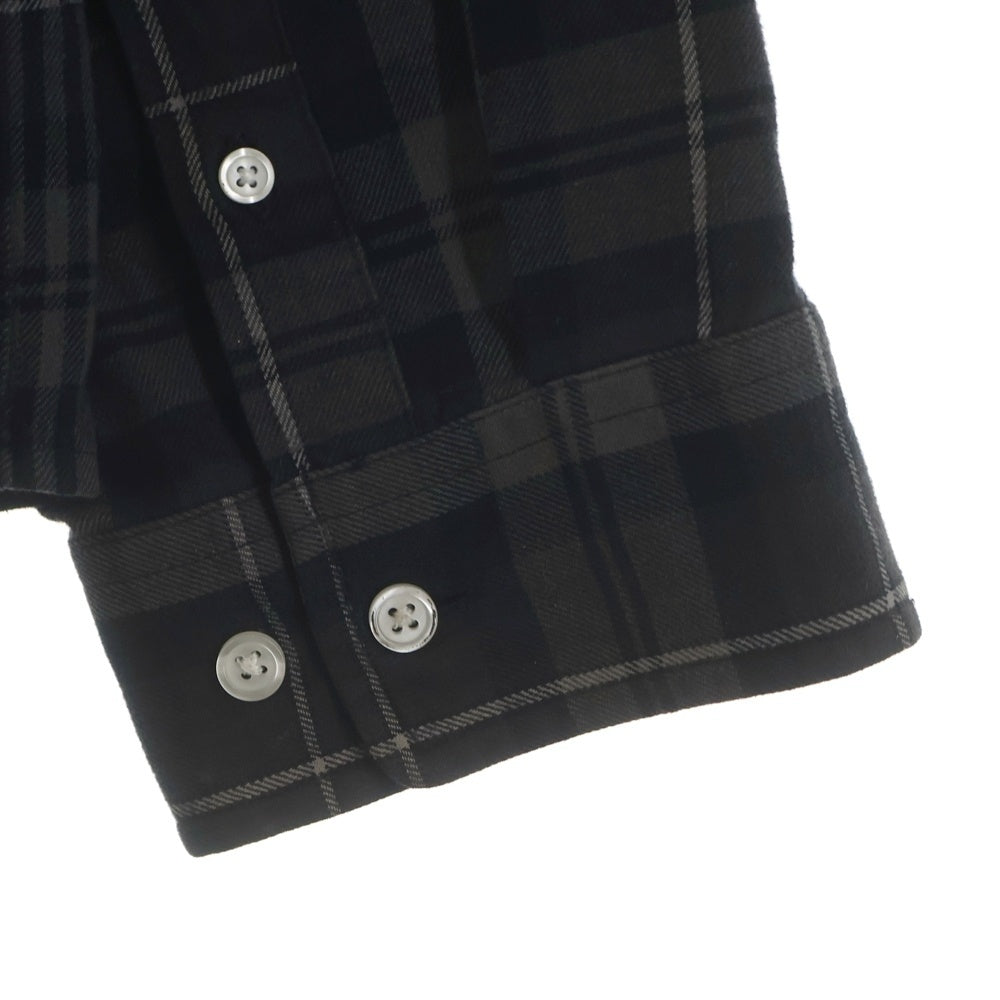 SUPREME(シュプリーム) 24AW Plaid Flannel Shirt チェックフランネルシャツ ブラック