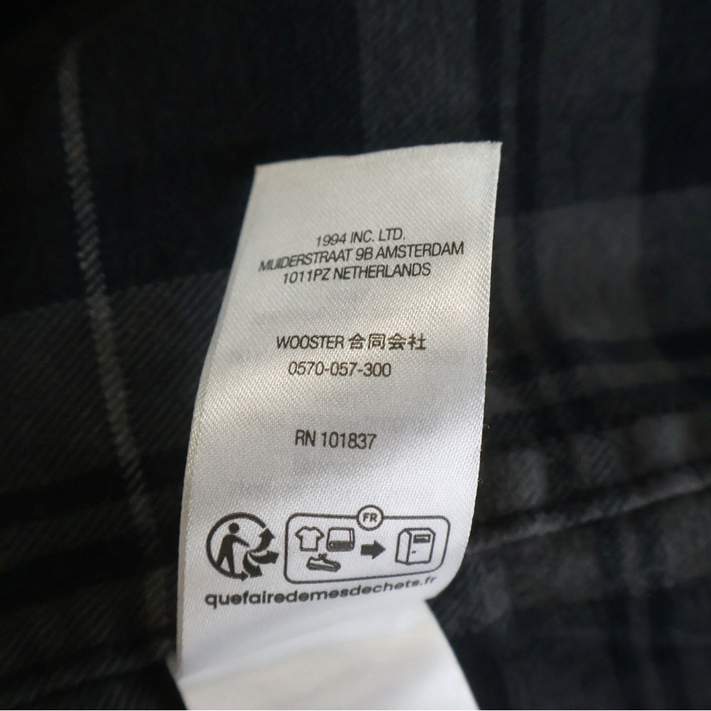 SUPREME(シュプリーム) 24AW Plaid Flannel Shirt チェックフランネルシャツ ブラック