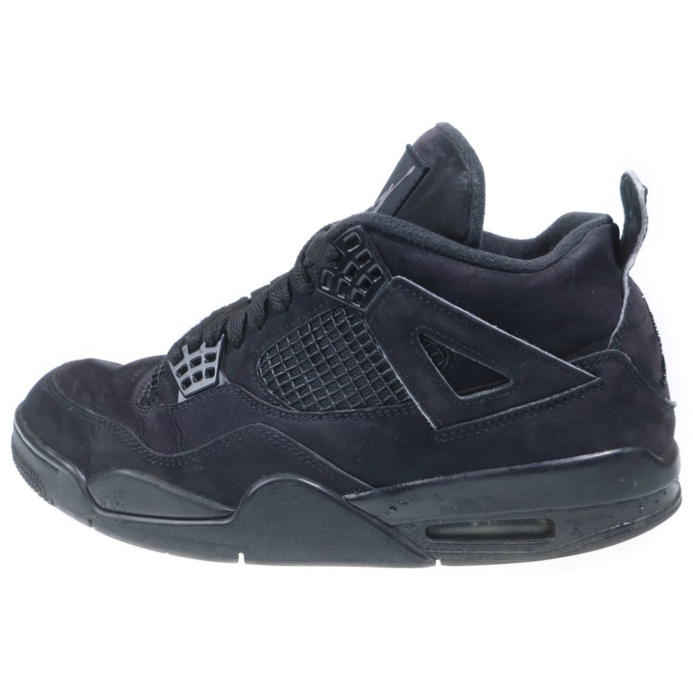 NIKE(ナイキ) AIR JORDAN 4 BLACK CAT ジョーダン4 ブラックキャット ハイカットスニーカー ブラック US9/27cm CU1110-010