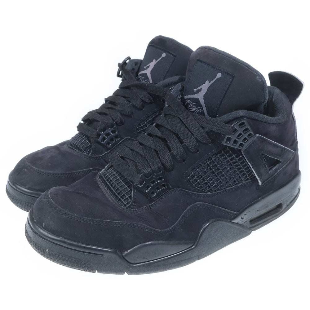 NIKE(ナイキ) AIR JORDAN 4 BLACK CAT ジョーダン4 ブラックキャット ハイカットスニーカー ブラック US9/27cm CU1110-010