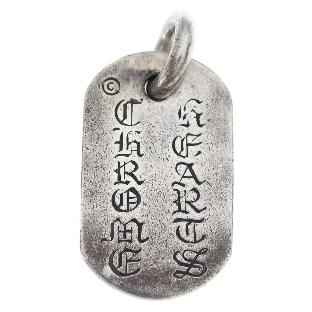 CHROME HEARTS(クロムハーツ) RAISED FRRL DOGTAG レイズドフローラルクロス ドッグタグ ペンダントトップ シルバー BCA302