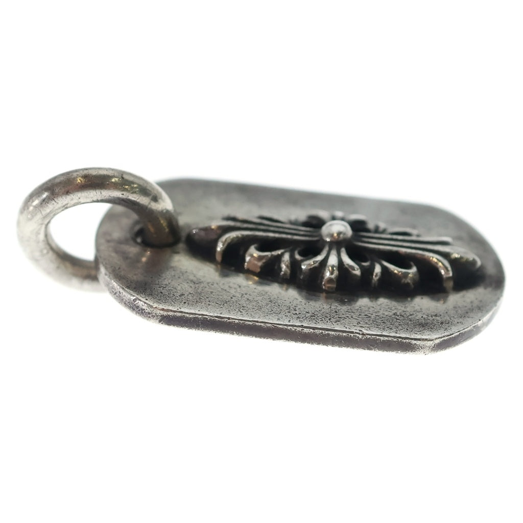 CHROME HEARTS(クロムハーツ) RAISED FRRL DOGTAG レイズドフローラルクロス ドッグタグ ペンダントトップ シルバー BCA302