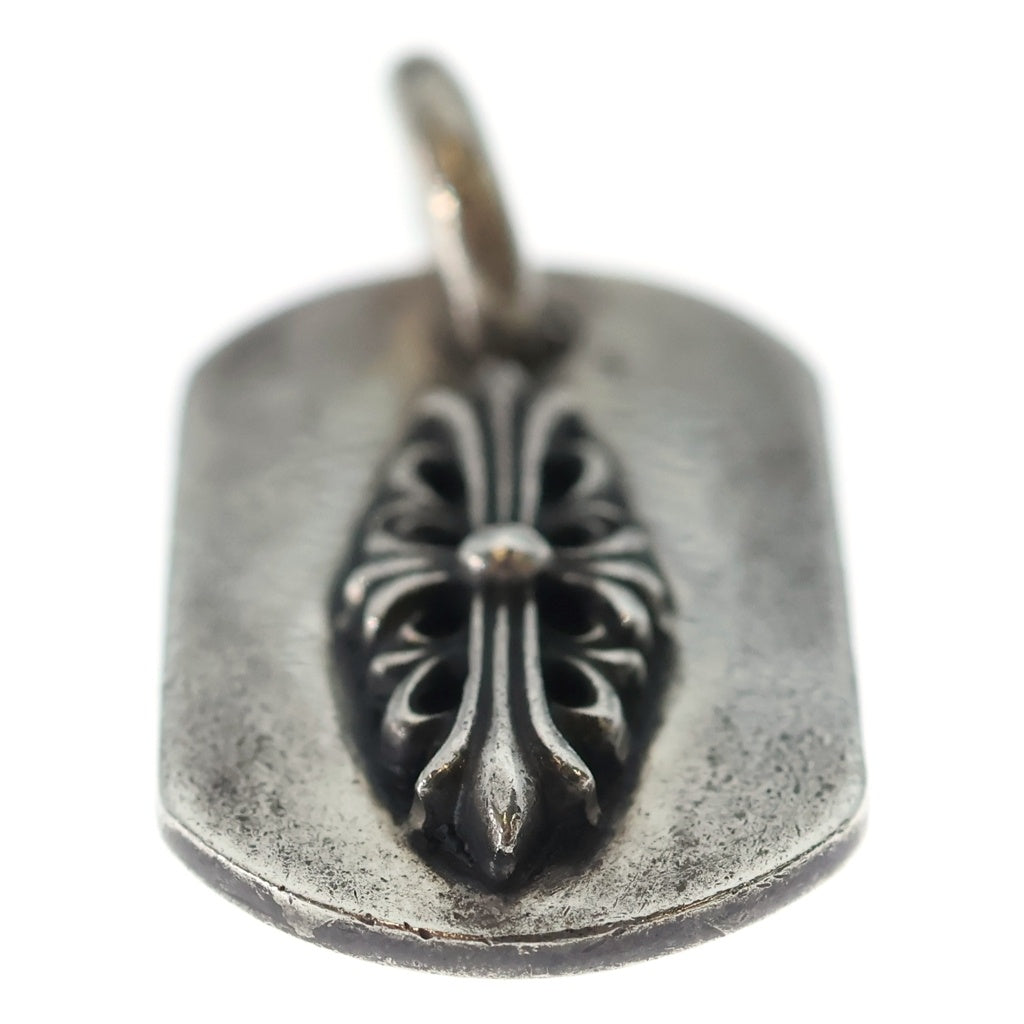 CHROME HEARTS(クロムハーツ) RAISED FRRL DOGTAG レイズドフローラルクロス ドッグタグ ペンダントトップ シルバー BCA302