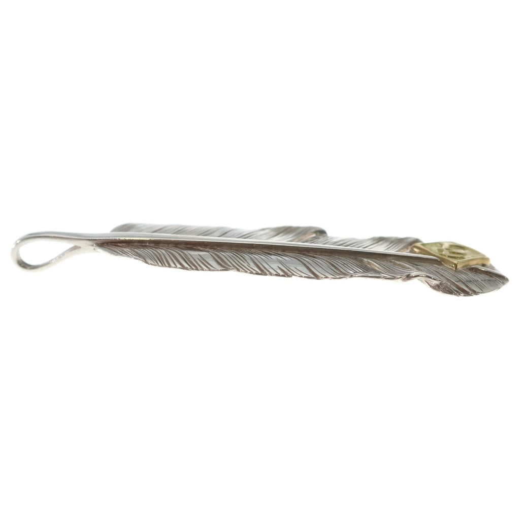鷲見太郎(ワシミタロウ) M feather 01 M K18 eagle metal フライトフェザー イーグルメタル ペンダントトップ シルバー