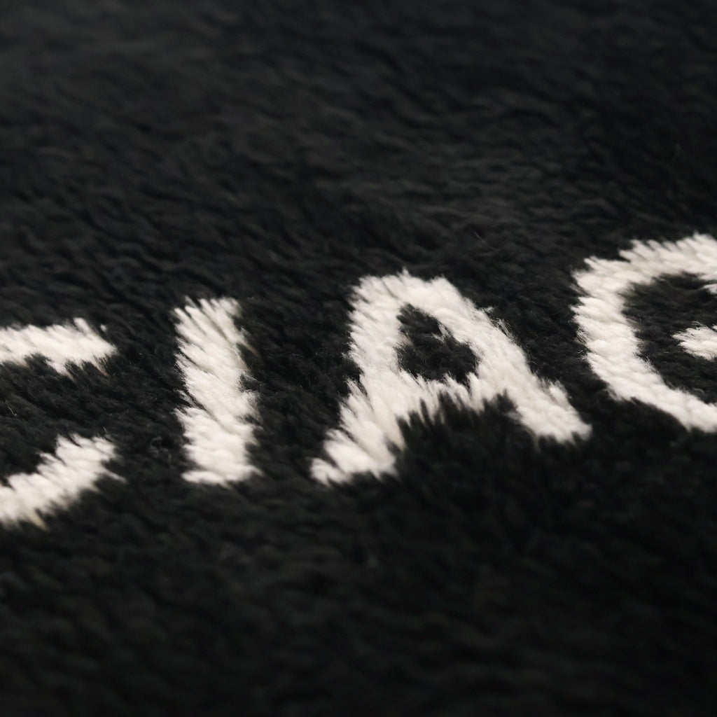 BALENCIAGA(バレンシアガ) FAKE FAR MULTILOGO TUBOLAR フェイクファー マルチロゴ スカーフ マフラー ブラック 582484 387B8 レディース
