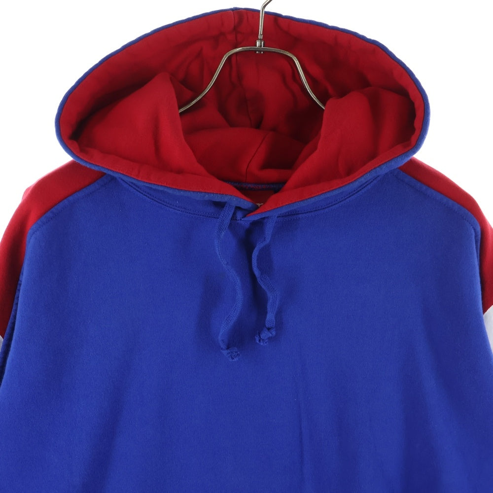 SUPREME(シュプリーム) 18SS Sideline Hooded Sweatshirt カンガルーポケット サイドライン プルオーバースウェットパーカー ブルー/レッド