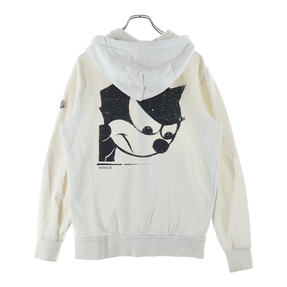 MONCLER(モンクレール) ×FELIX HELLOHATERS MAGLIA CARDIGAN ハローヘイターズ ジップアップフーデットパーカー ホワイト F20918G75310