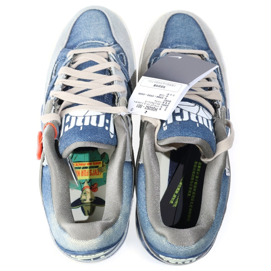 NIKE(ナイキ) ×NIGO ×LEVIS AIR FORCE3 LOW SP 4 OLIVE GREY エアフォース3 デニムローカットスニーカー インディゴ/グレー US8.5/26.5cm HQ0262-001