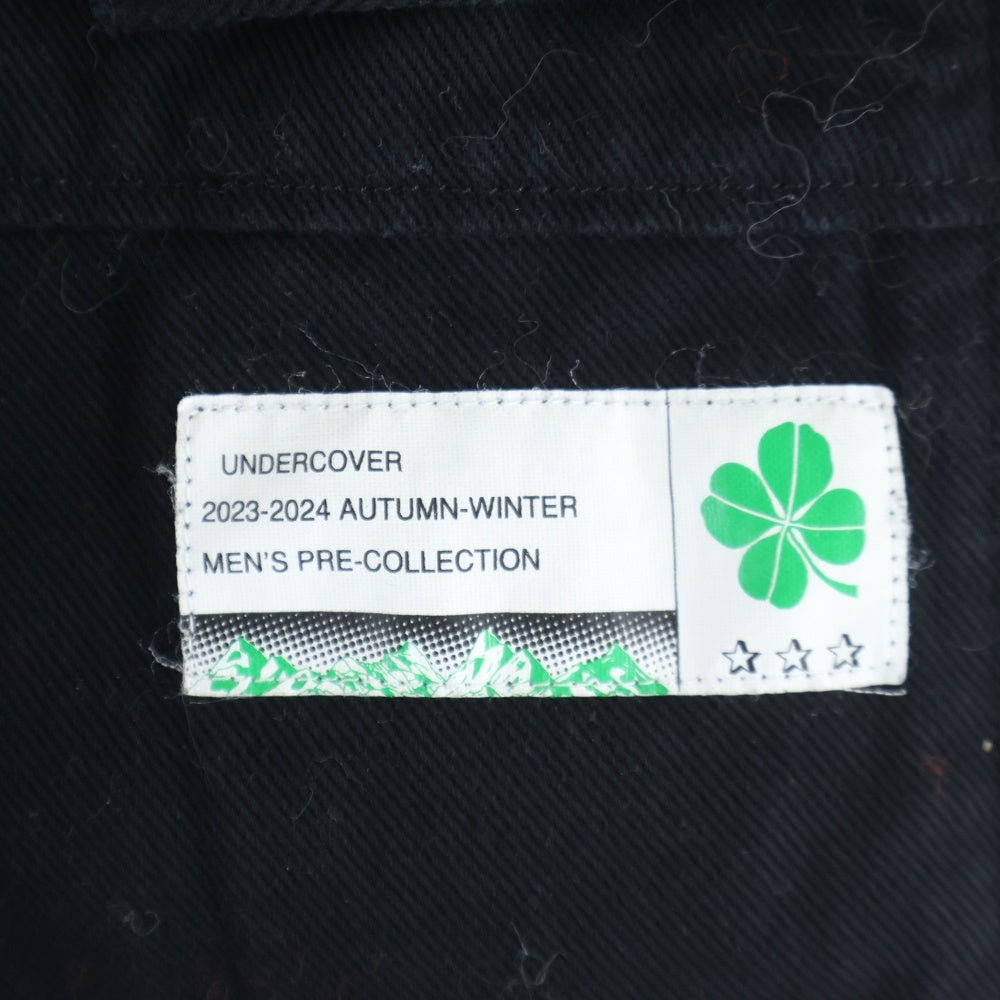 UNDERCOVER(アンダーカバー) 23AW ZIPPER WORK PANTS ジッパーワークパンツ ブラック UP2C4504