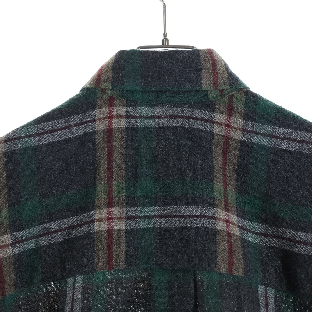 OUR LEGACY(アワーレガシー) BORROWED BD SHIRT ウールチェックシャツ 長袖シャツ ブラック/グリーン/レッド M4222BBG