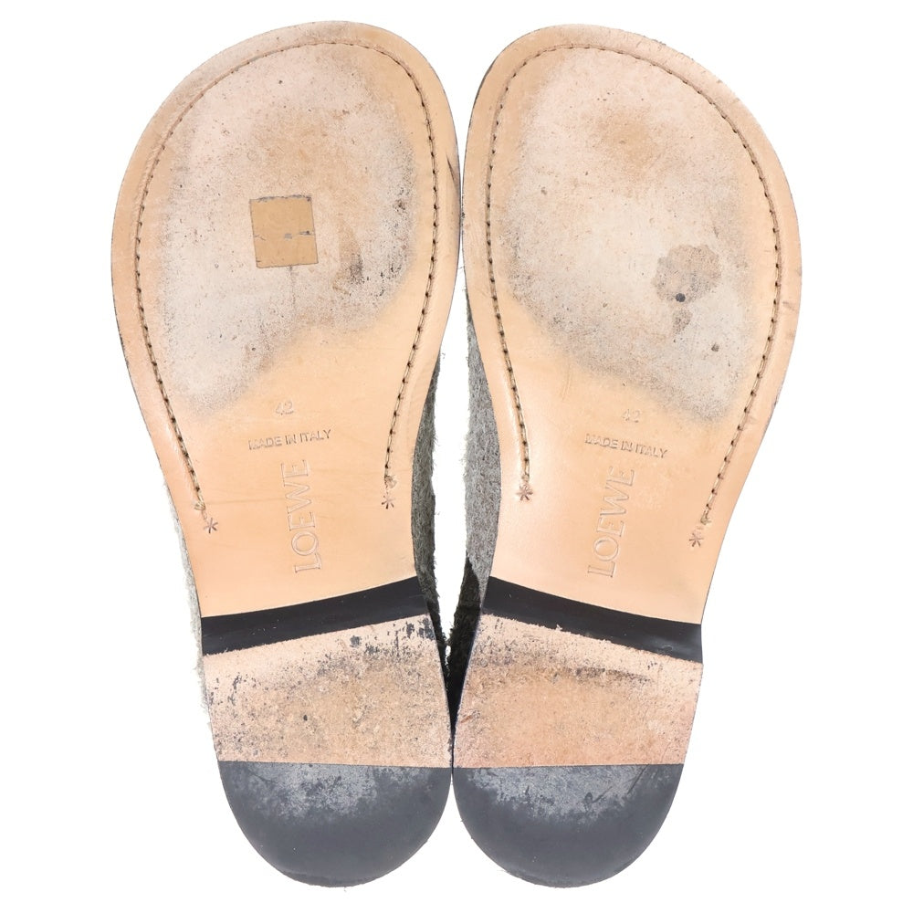 LOEWE(ロエベ) TERRA CHELSEA テラ サイドゴアスウェードチェルシーブーツ グレー 092405