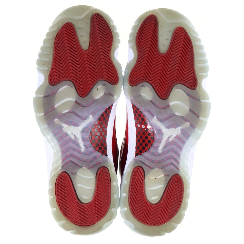 NIKE(ナイキ) AIR JORDAN 11 RETRO VARSITYREエアジョーダン11 レトロ エナメル ハイカットスニーカー ホワイト/レッド US9.5/27.5cm CT8012-116