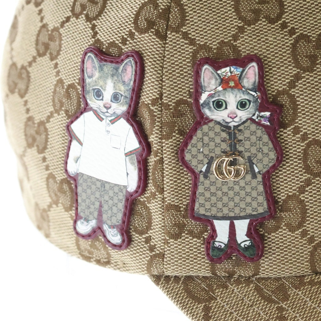 GUCCI(グッチ) x Yuko Higuchi GG Canvas Baseball Cap x ヒグチユウコ GGキャンバス ベースボールキャップ 帽子 847862