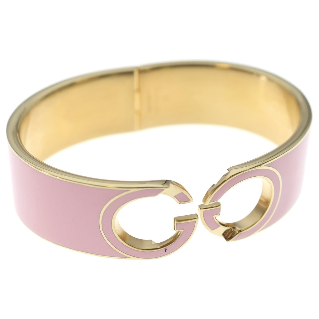 GUCCI(グッチ) インターロッキングG エナメルブレスレット バングル ピンク レディース