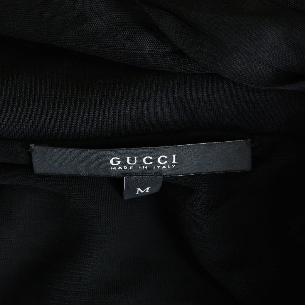 GUCCI(グッチ) レーヨン バックルプリーツミニスカート レディース ブラック 214366 X8508