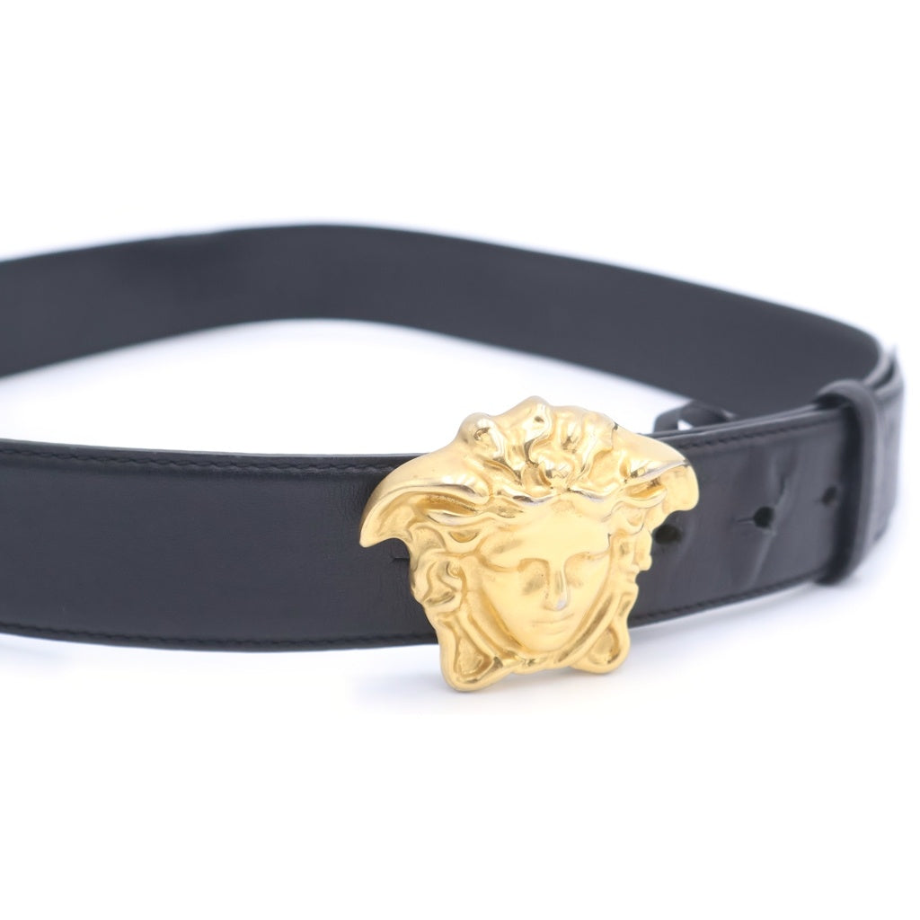 VERSACE(ヴェルサーチ) メデューサバックル レザーベルト ブラック DOU4140.DVTP1