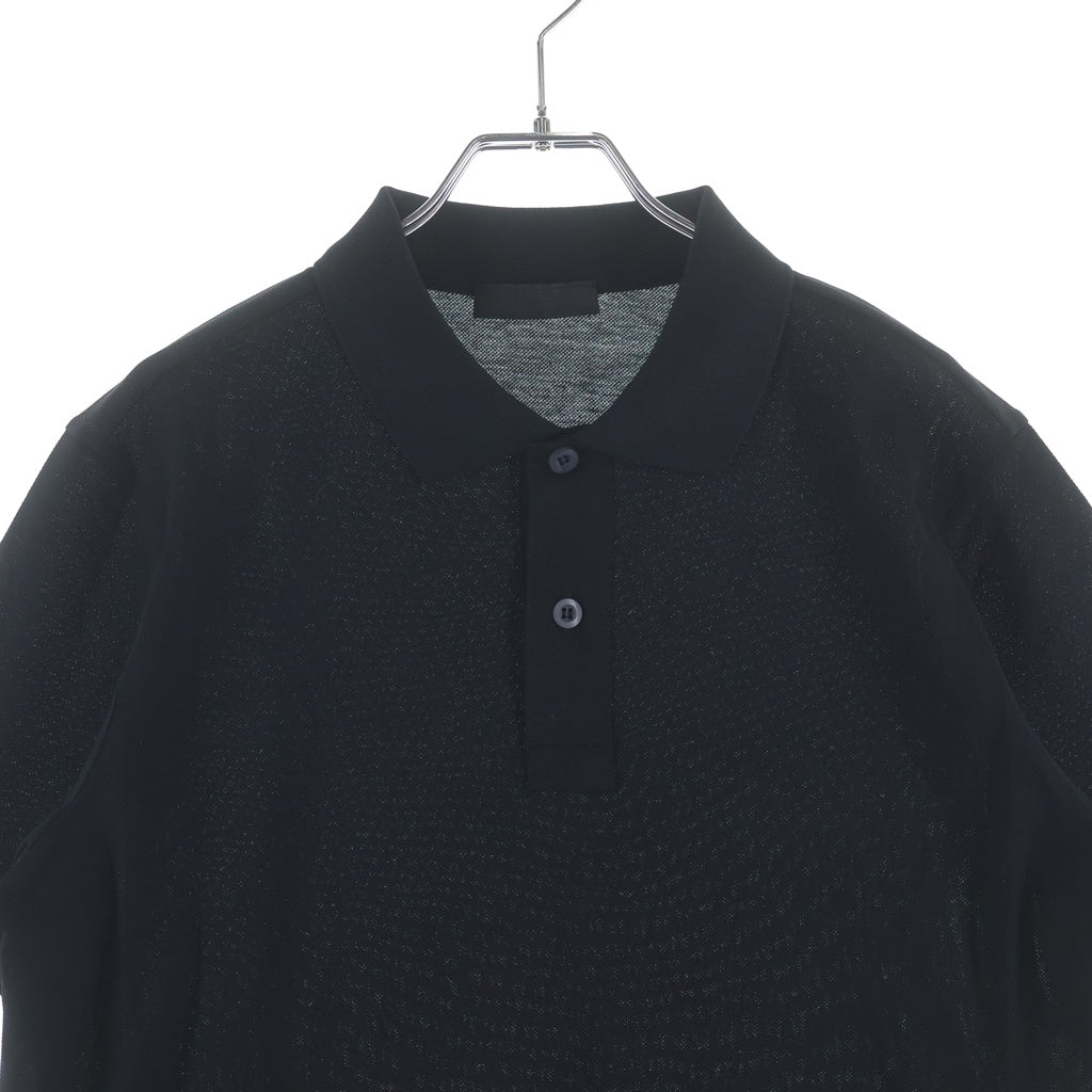 PRADA(プラダ) 半袖ポロシャツ 半袖シャツ ブラック DNA497 S101 1JQL