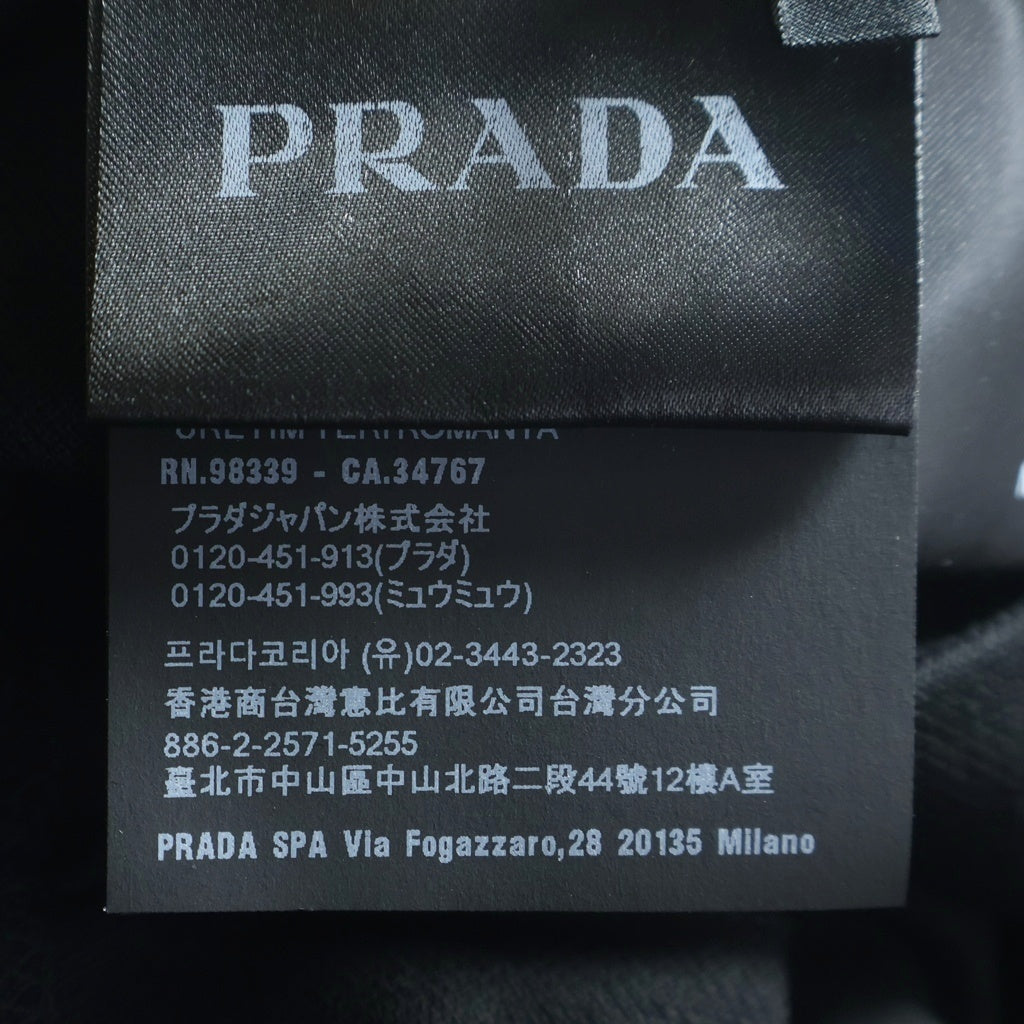 PRADA(プラダ) 半袖ポロシャツ 半袖シャツ ブラック DNA497 S101 1JQL
