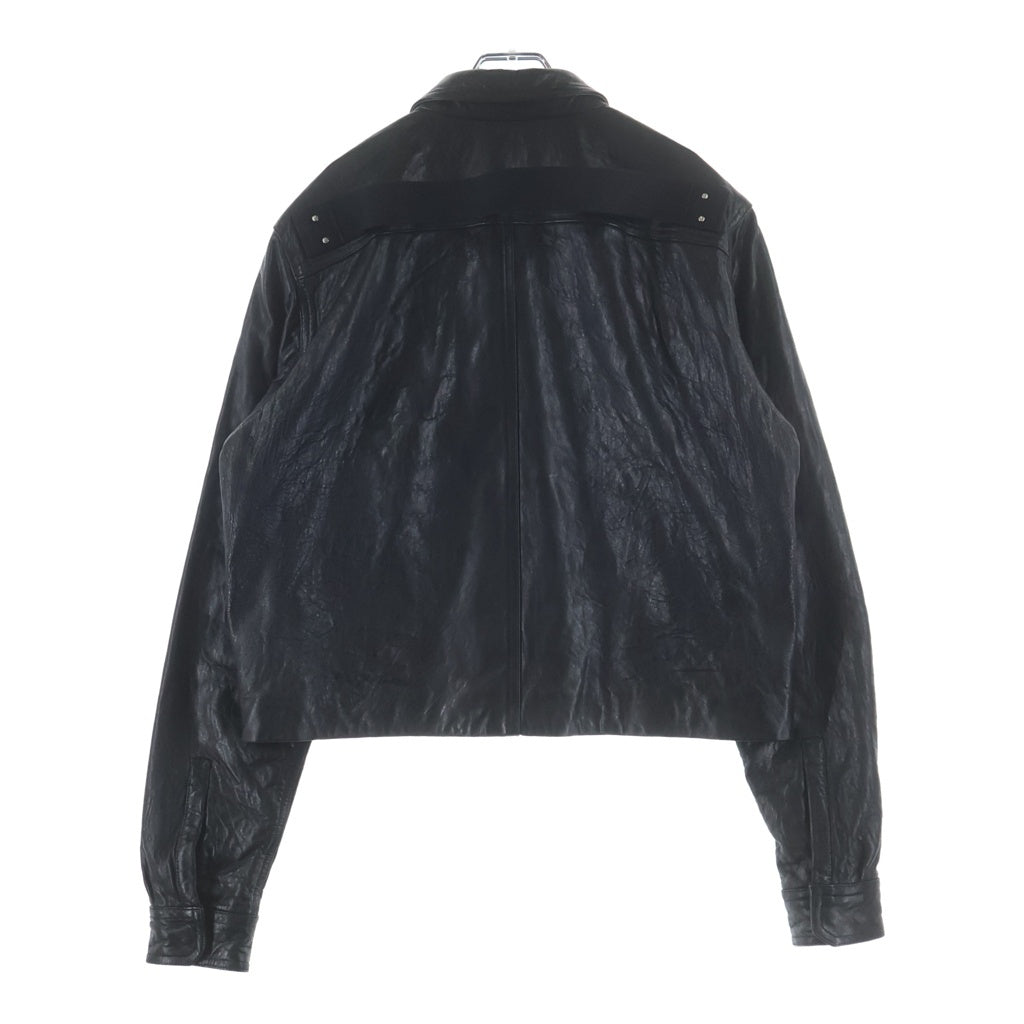 Rick Owens(リックオウエンス) 26SS TOUR ALICE SHIRT ツアーアリスシャツ レザージャケット ブラック RU01F2742-LBE