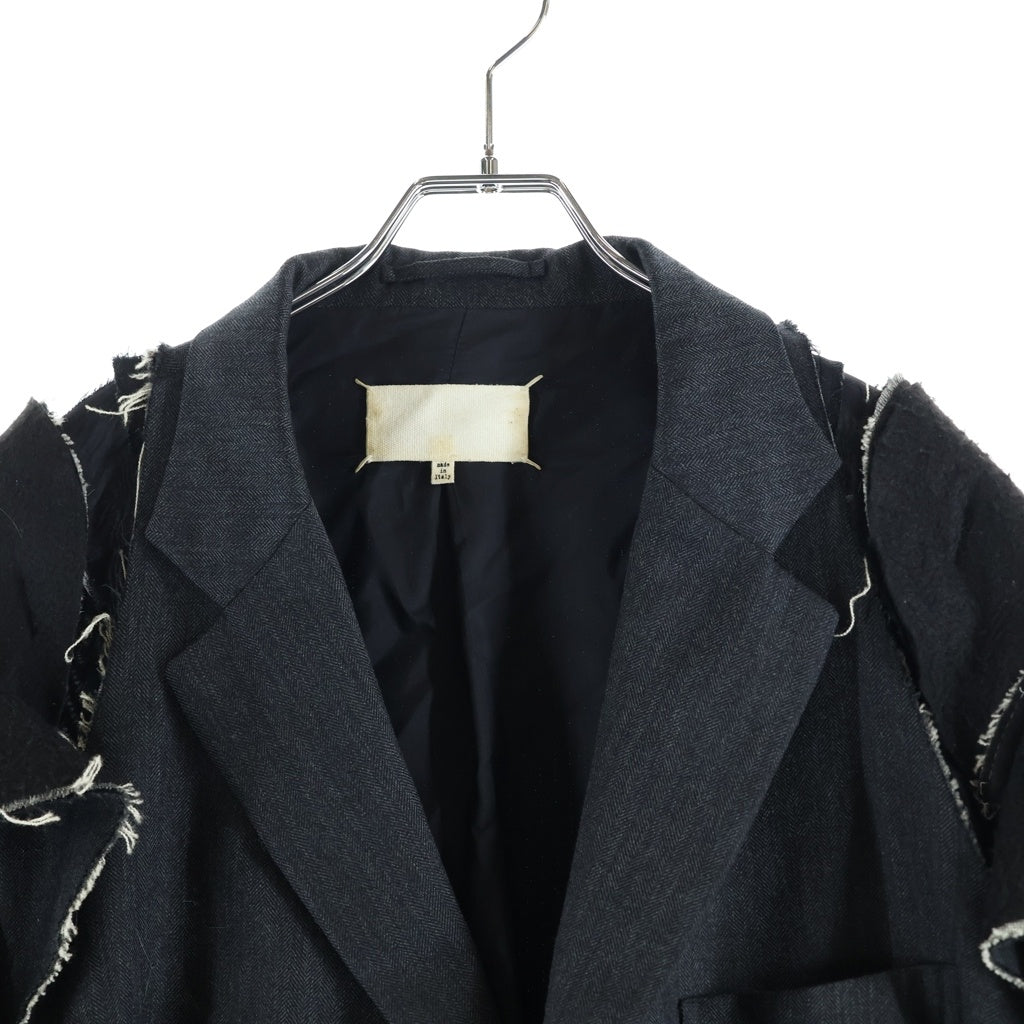 Maison Margiela(メゾンマルジェラ) 21AW 再構築 シングルテーラードジャケット ブラック S29BN0380 S53234