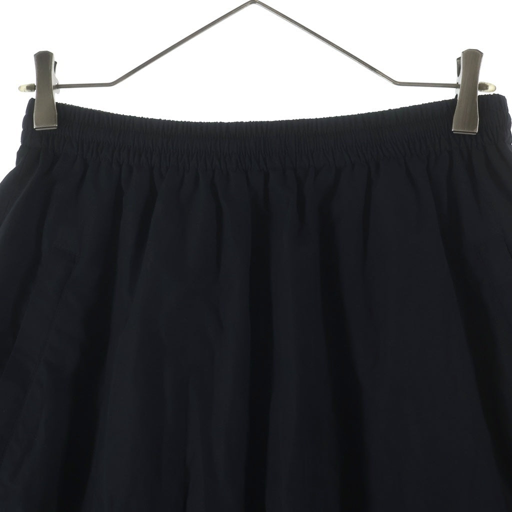 BALENCIAGA(バレンシアガ) LOGO EMBROIDERED MIDI SKIRT ナイロン ロゴエンブロイダリー ミディスカート レディース ブラック 772719 TNQ25