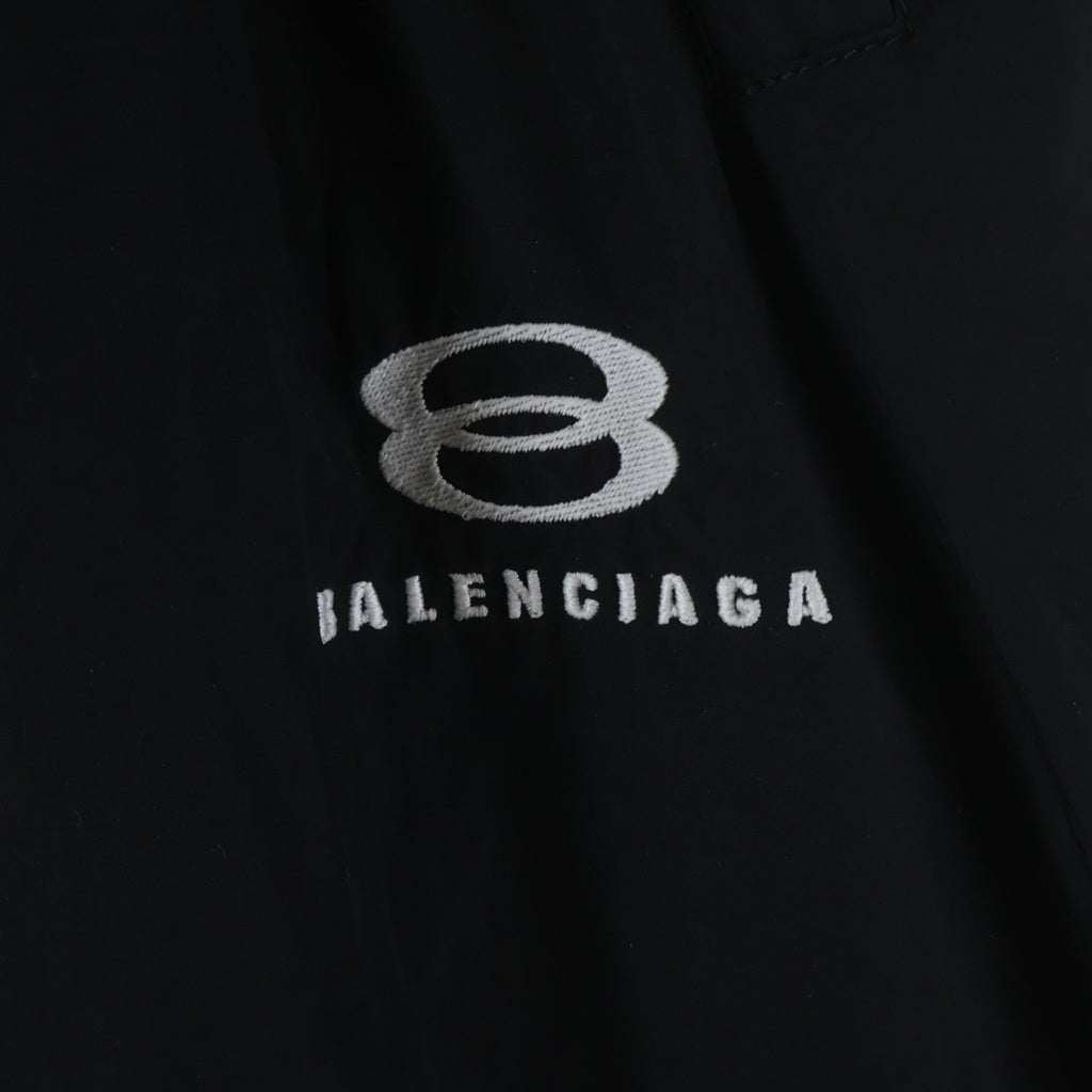 BALENCIAGA(バレンシアガ) LOGO EMBROIDERED MIDI SKIRT ナイロン ロゴエンブロイダリー ミディスカート レディース ブラック 772719 TNQ25