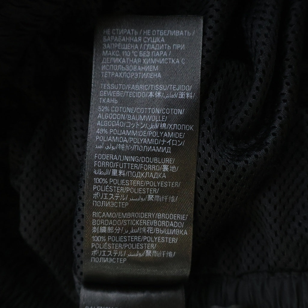 BALENCIAGA(バレンシアガ) LOGO EMBROIDERED MIDI SKIRT ナイロン ロゴエンブロイダリー ミディスカート レディース ブラック 772719 TNQ25
