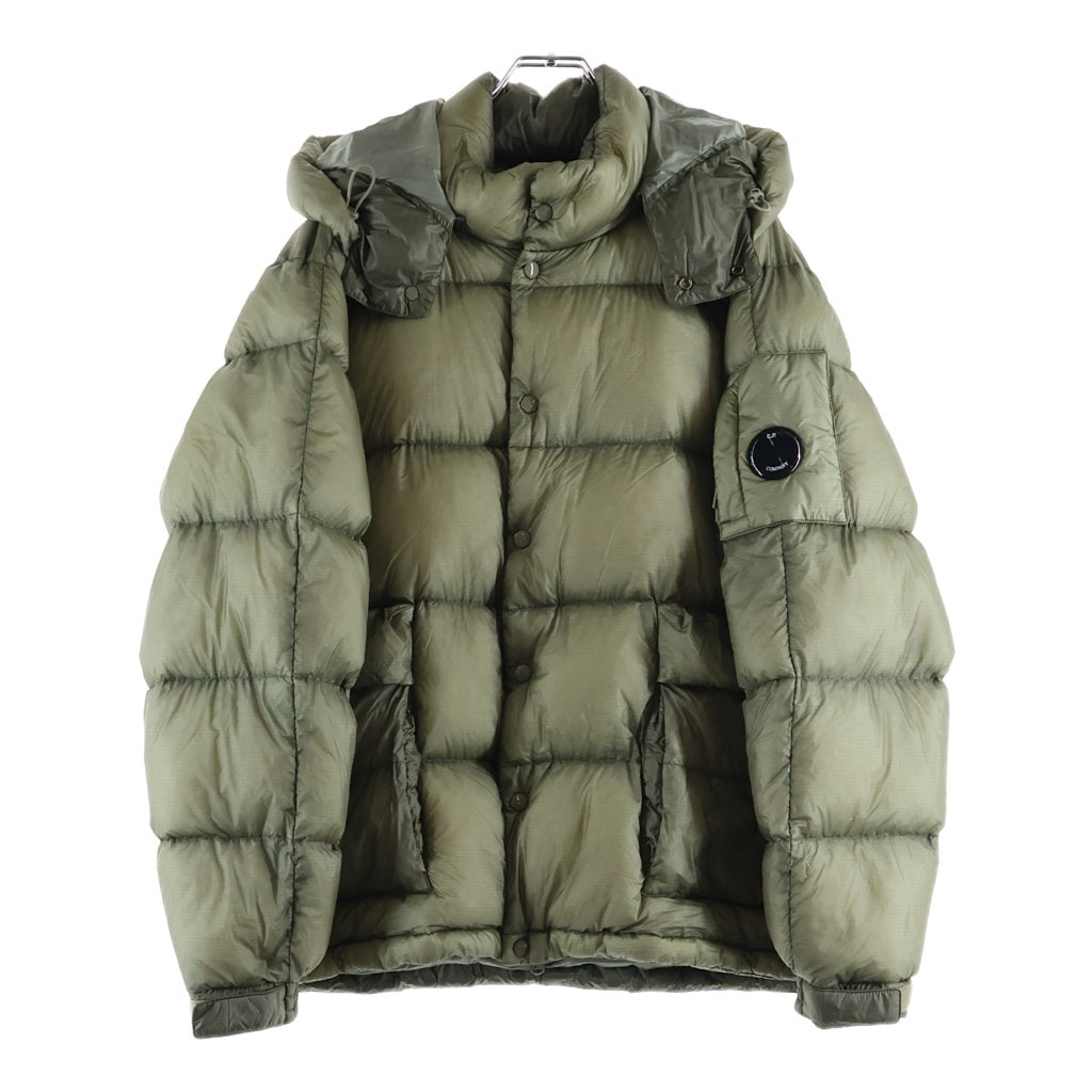 C.P. Company(シーピーカンパニー) D.D. Shell フード付き ダウンジャケット 中綿ジャケット カーキ 19CMOW191A