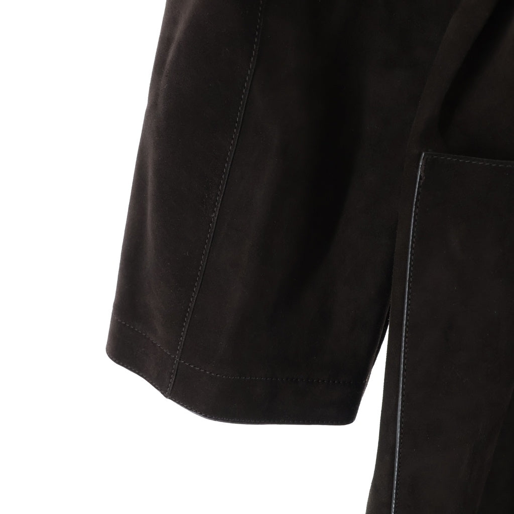 HERMES(エルメス) 21AW ダブルフェイス スエードレザーコート ロング
