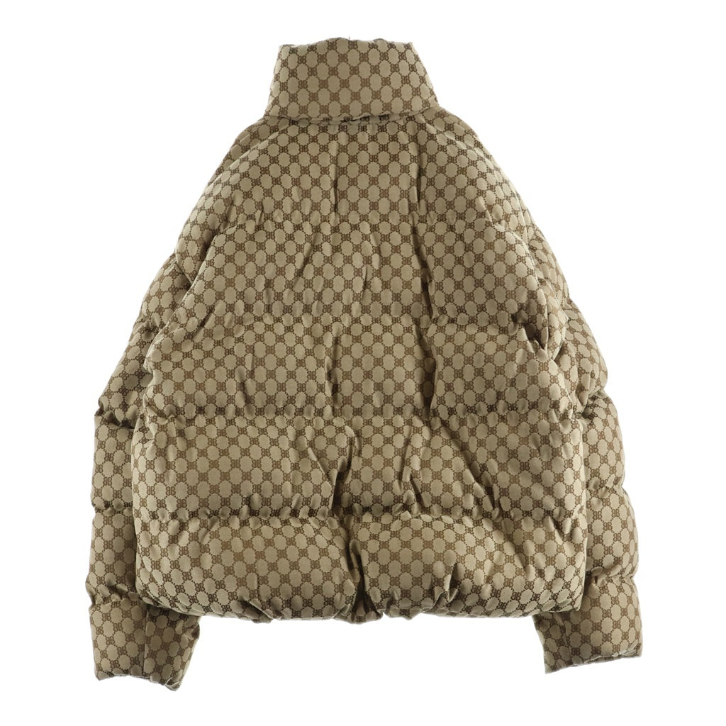 BALENCIAGA(バレンシアガ) ×GUCCI the hacker project グッチ ハッカープロジェクト BB総柄 パフィダウンジャケット 中綿ジャケット ベージュ 681885 TL053 9585