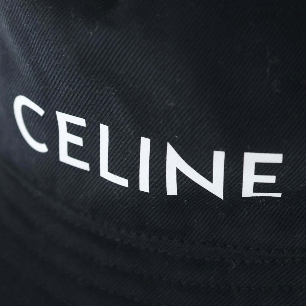 CELINE(セリーヌ) エンブロイダリープリント バケットハット ブラック